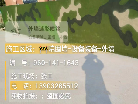 西城 迷彩漆喷涂价格（按平方米计费）